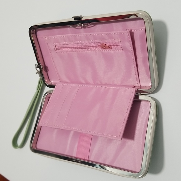 Mint Green Faux Leather Strap Case / Wallet - Picture 5 of 8